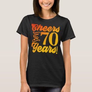 Camiseta Saludos a los 70 años 70 cumpleaños 70 años
