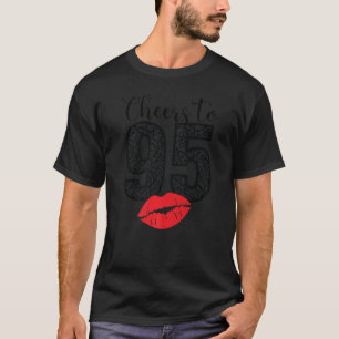 Camiseta Saludos A Los 95 Años De Los Lips Feliz Cumpleaños