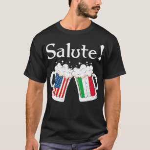 Camiseta Saludos a los italianos saludar a la cerveza de ba