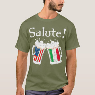 Camiseta Saludos a los italianos saludar a la cerveza de ba