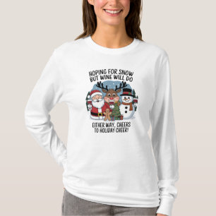 Camiseta Saludos a los Navidades de feriado de Cheer