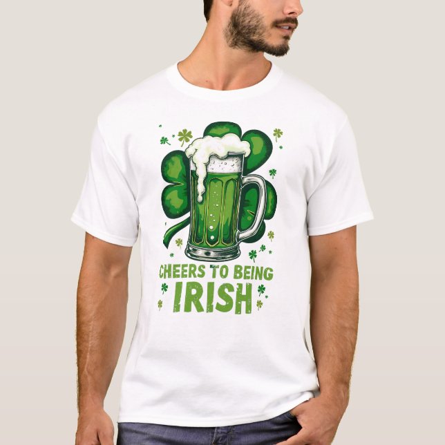 Camiseta Saludos a ser irlandés - Día de San Patricio (Anverso)
