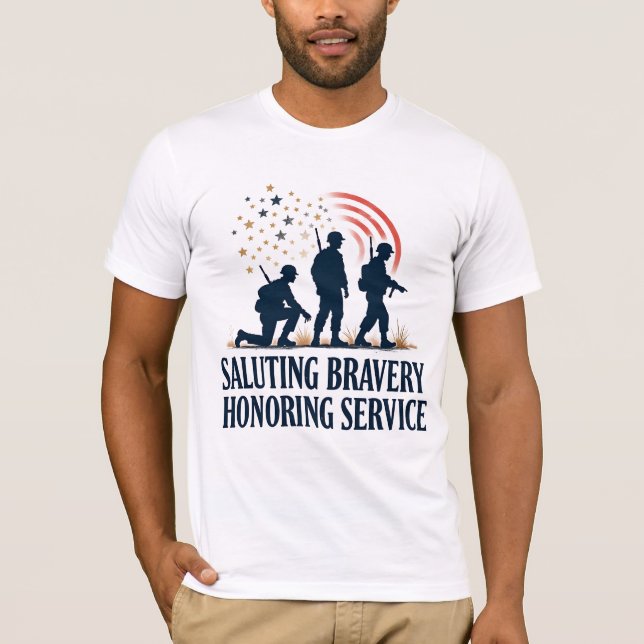 Camiseta Saludos al servicio de honestidad (Anverso)