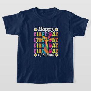Camiseta ¡Saludos arcoiris por el primer día!