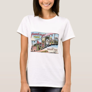 Camiseta Saludos de Indiana el estado del Hoosier, vintage
