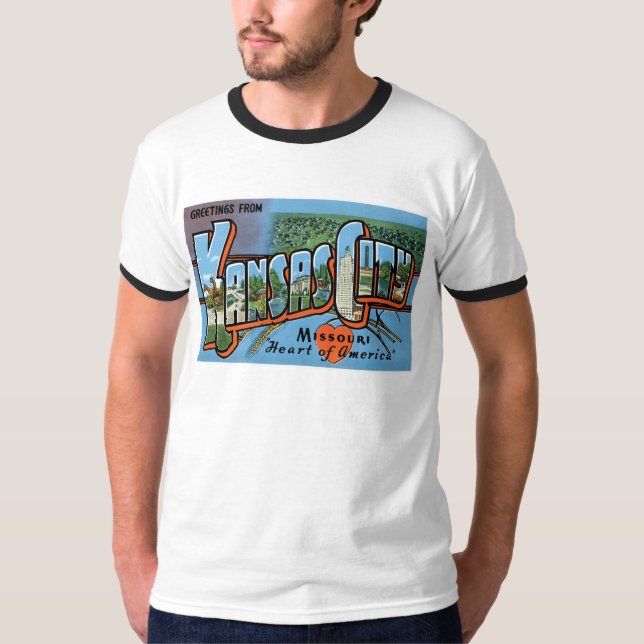 Camiseta ¡Saludos de Kansas City! (Anverso)