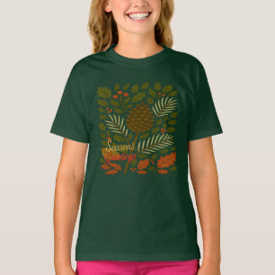 Camiseta Saludos de la temporada de vacaciones de otoño e i