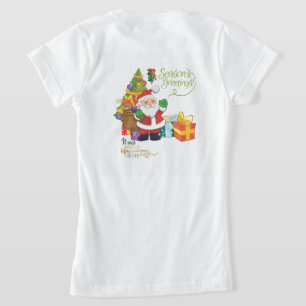 Camiseta Saludos de la Temporada Mantente Fresco en Todas P