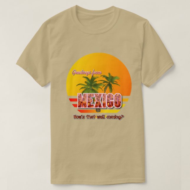 Camiseta Saludos de México (Diseño del anverso)