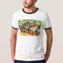 Camiseta ¡Saludos de Miami Beach, la Florida!