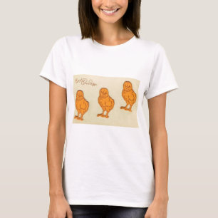 Camiseta Saludos de Pascua Chicas Beige