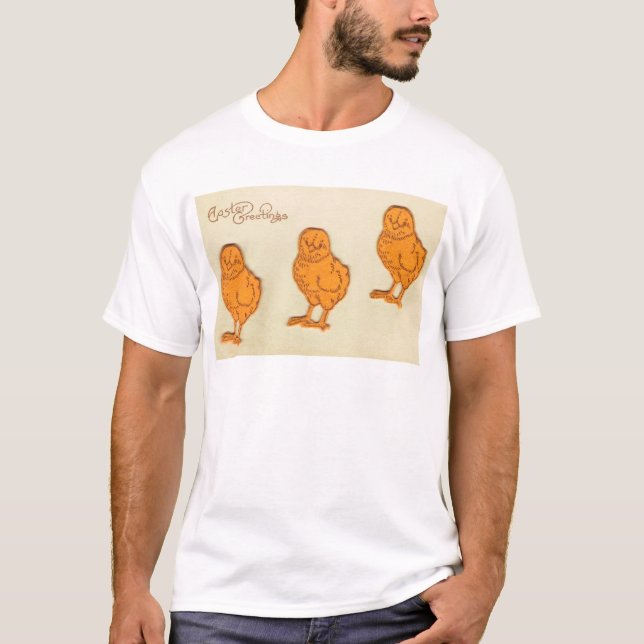 Camiseta Saludos de Pascua Chicas Beige (Anverso)
