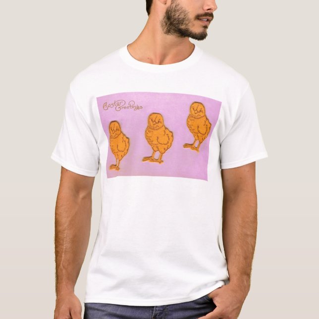 Camiseta Saludos de Pascua Chicas Púrpura (Anverso)