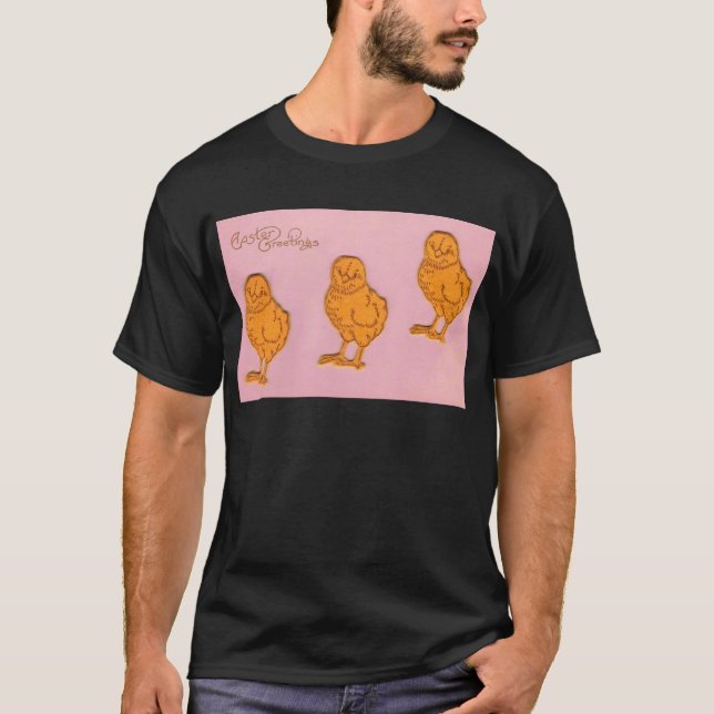 Camiseta Saludos de Pascua Chicas Rosa (Anverso)