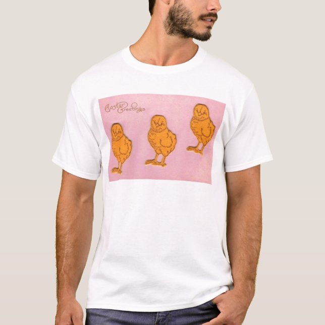 Camiseta Saludos de Pascua Chicas Rosa (Anverso)