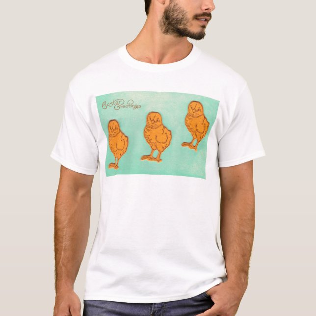 Camiseta Saludos de Pascua Chicas Verde (Anverso)