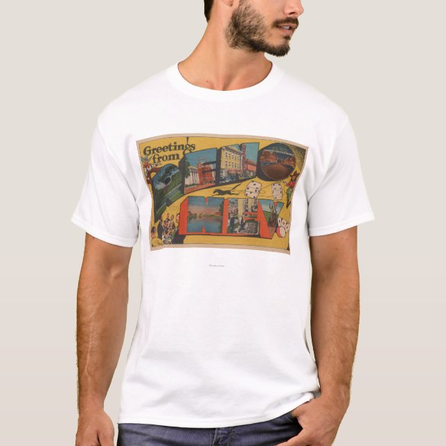Camiseta Saludos de Reno, NevadaReno, nanovoltio (Anverso)
