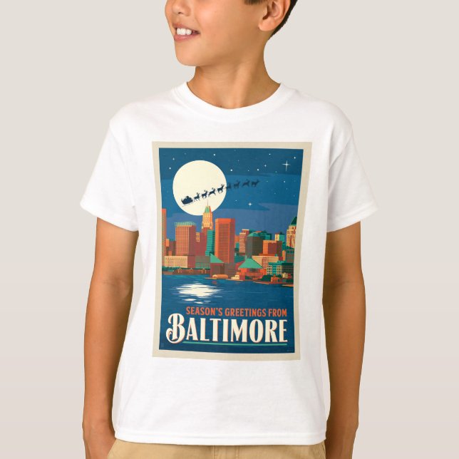 Camiseta Saludos de temporada de Baltimore (Anverso)