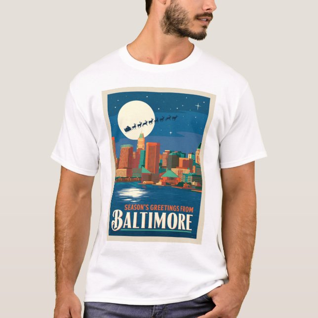 Camiseta Saludos de temporada de Baltimore (Anverso)