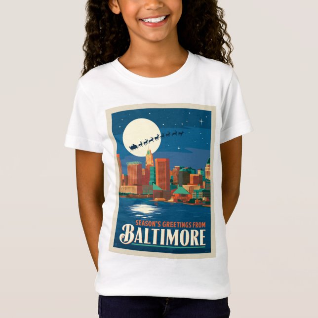 Camiseta Saludos de temporada de Baltimore (Anverso)
