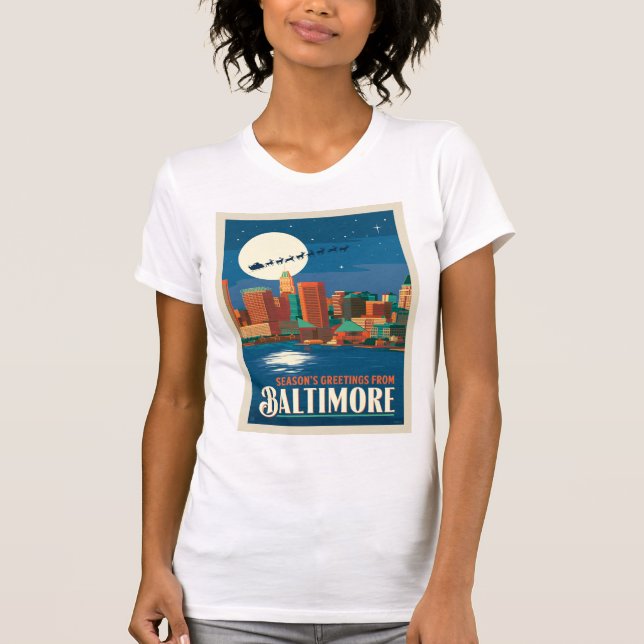 Camiseta Saludos de temporada de Baltimore (Anverso)