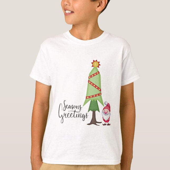 Camiseta Saludos de temporada de Gnome (Anverso)