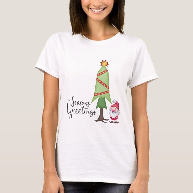 Camiseta Saludos de temporada de Gnome (Anverso)