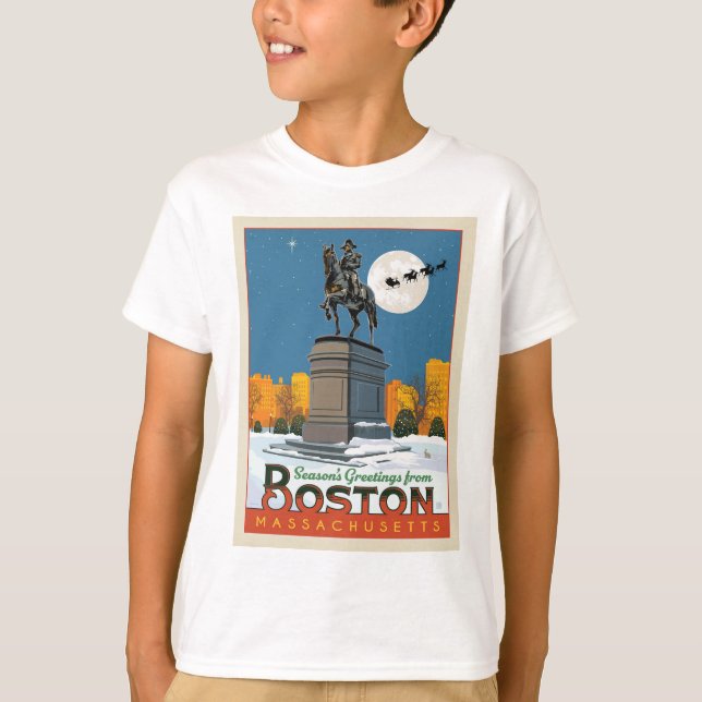 Camiseta ¡Saludos de temporada desde Boston Common! (Anverso)