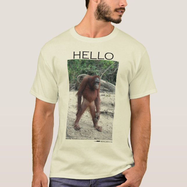 Camiseta Saludos de un orangután (Anverso)