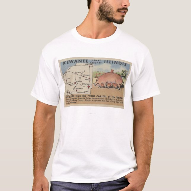 Camiseta Saludos del capital del cerdo del mundo (Anverso)