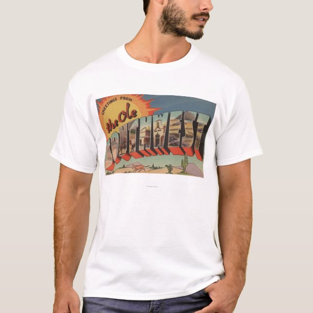 Camiseta Saludos del sudoeste viejo (Anverso)