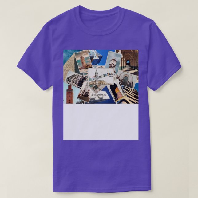 Camiseta Saludos desde Casablanca en Marruecos Estilo vinta (Diseño del anverso)