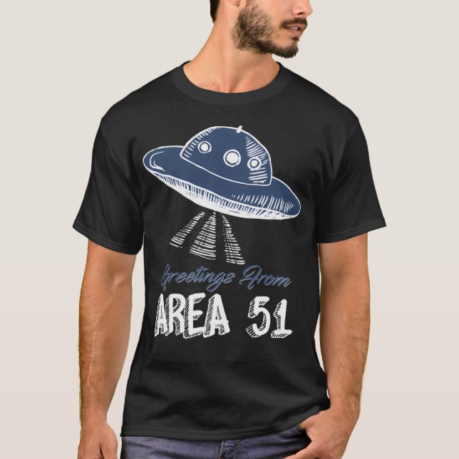 Camiseta Saludos Desde El Área 51 (Anverso)
