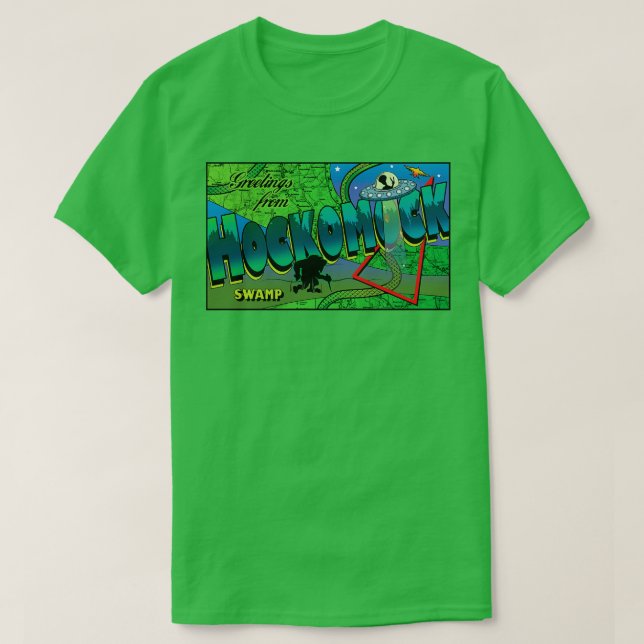 Camiseta Saludos desde el pantano de Hockomock (Diseño del anverso)