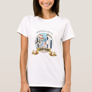 Camiseta Saludos desde el Rótulo Santorini