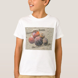 Camiseta Saludos desde el Seashells de los Bancos Exteriore
