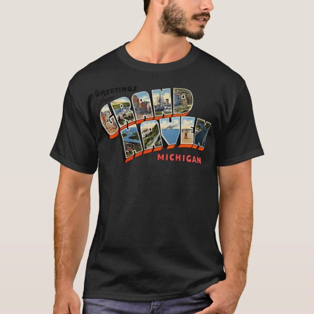 Camiseta Saludos Desde Grand Haven Michigan (Anverso)