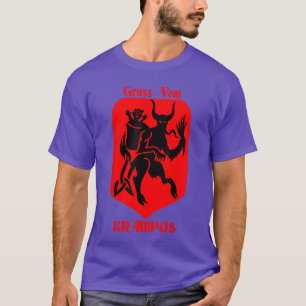 Camiseta Saludos desde Gruss Vom Krampus Navidad Festiva