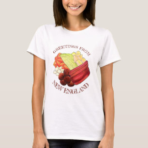 Camiseta Saludos desde la cena clásica de Nueva Inglaterra