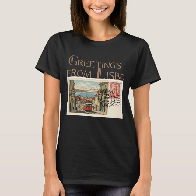 Camiseta Saludos desde Lisboa (Anverso)