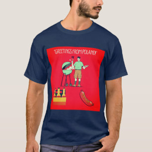 Camiseta Saludos desde Polonia – Ambiente de Parrilla y Sal