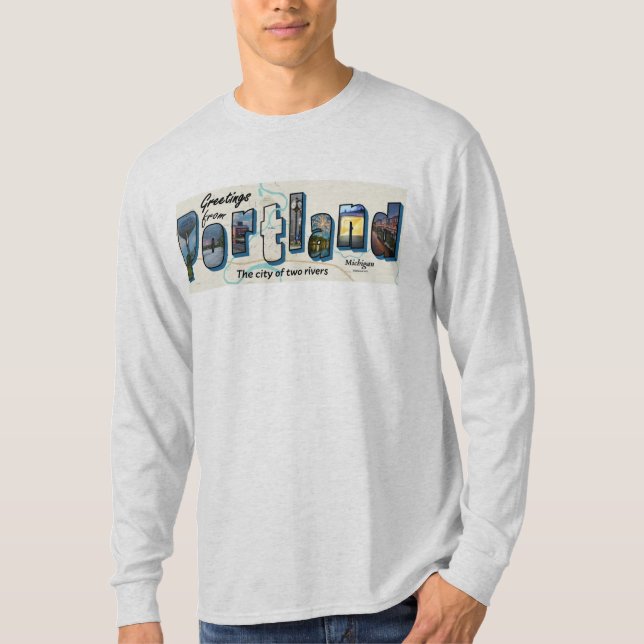 Camiseta Saludos desde Portland Long Sleeve (Anverso)