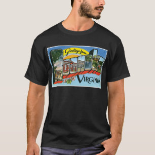 Camiseta ¡Saludos desde Roanoke, Virginia! Tarjeta postal r