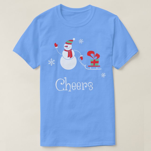 Camiseta Saludos divertidos Navidades de Santa  Chico Chica (Diseño del anverso)