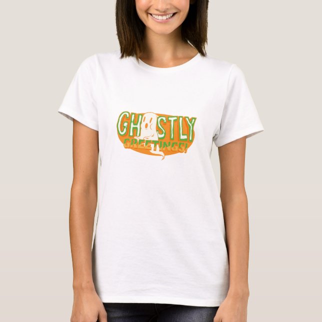 Camiseta Saludos Fantasmales (Anverso)