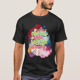Camiseta Saludos Fuegos artificiales de Año Nuevo Me Vibran