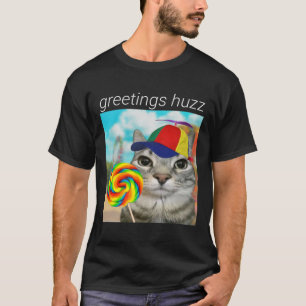 Camiseta Saludos Huzz Gracioso Gen Z Alpha Meme