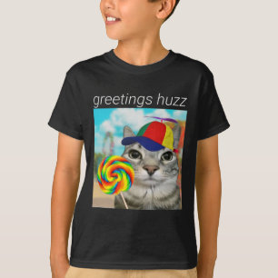 Camiseta Saludos Huzz Gracioso Gen Z Alpha Meme