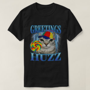 Camiseta Saludos Huzz Lollipop Cat Meme