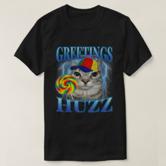 Camiseta Saludos Huzz Lollipop Cat Meme